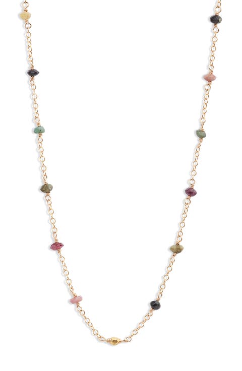 Leah Rainbow Tourmaline Choker