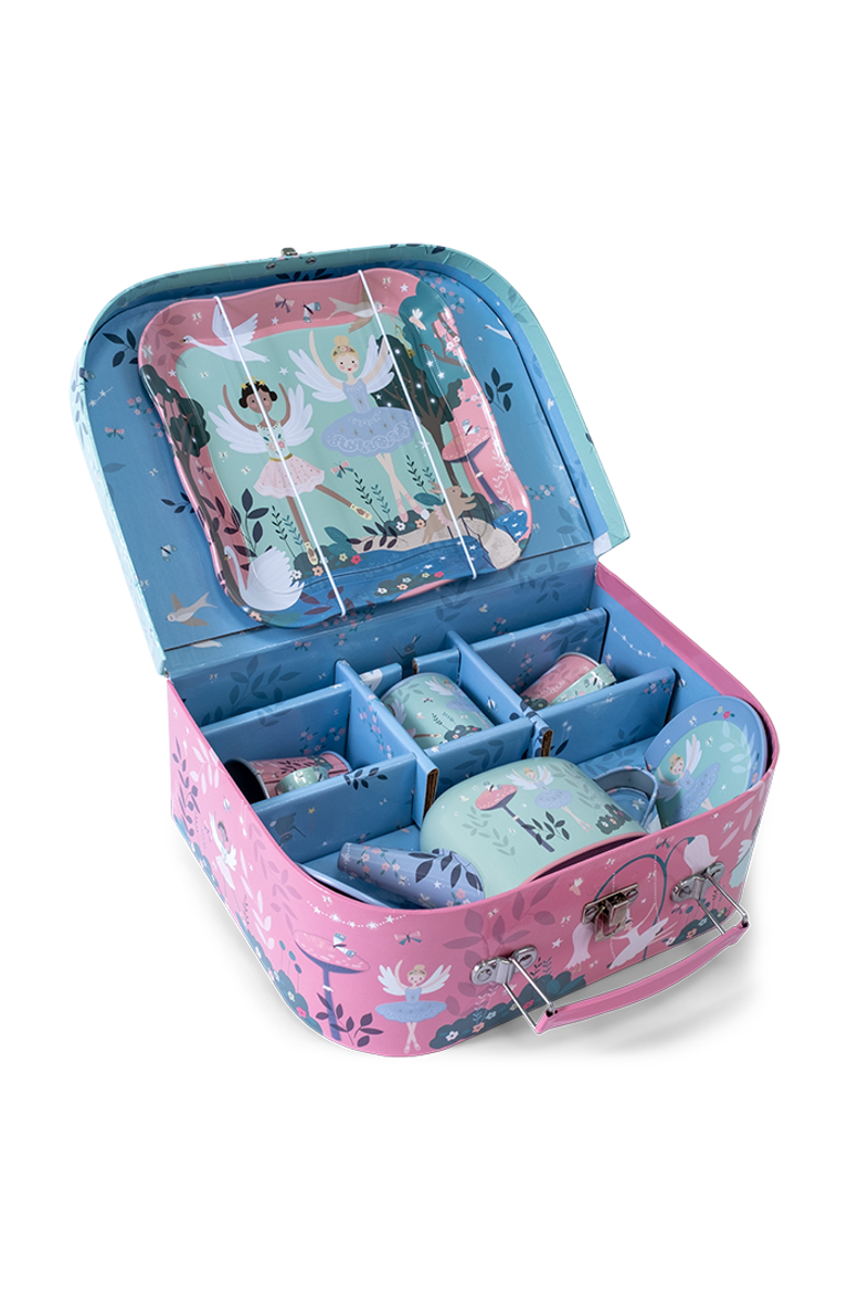 Floss & Rock 9pc Tea Set in Attache, Alternate, color, Enchanted