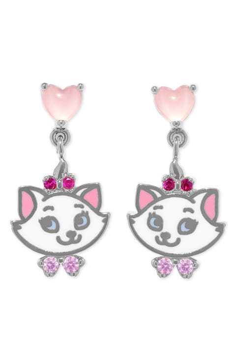 Disney Aristocats Marie Dangle Earrings