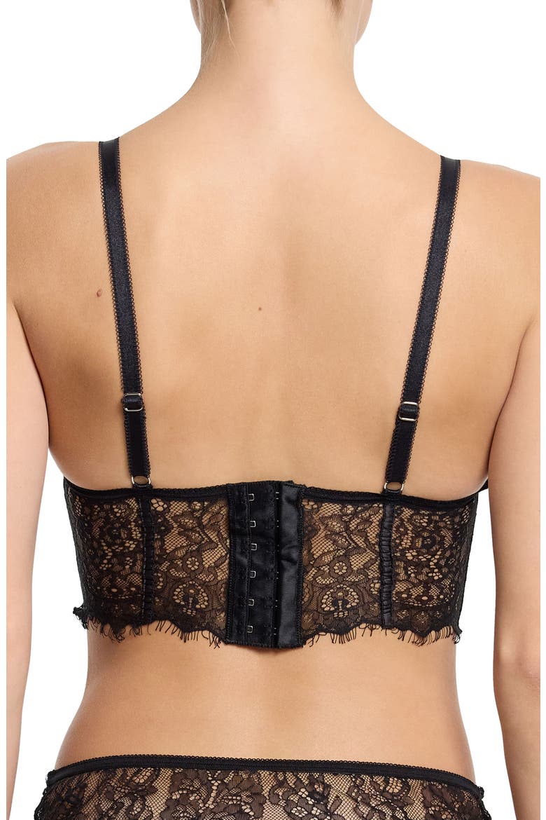 Sheer Seduction Underwire Bustier, Alternate, color, BLACK