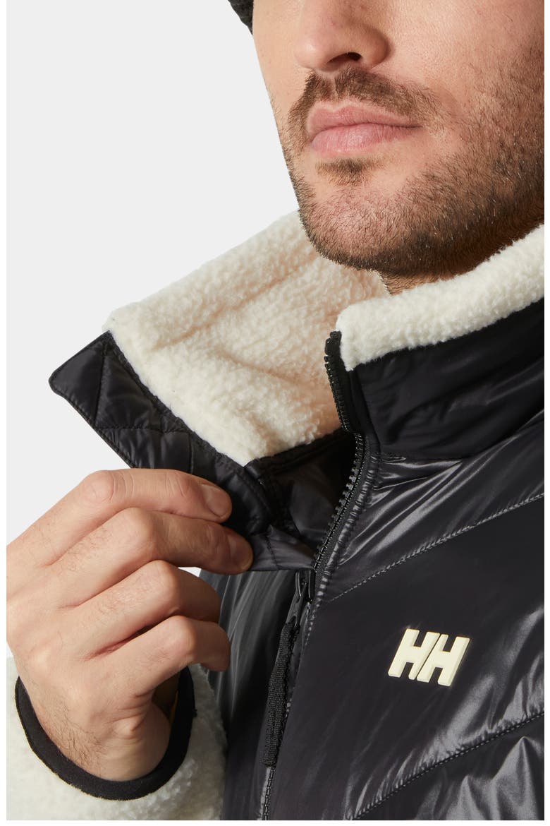 Village Hybrid Mixed Media Jacket, Alternate, color, BLACK
