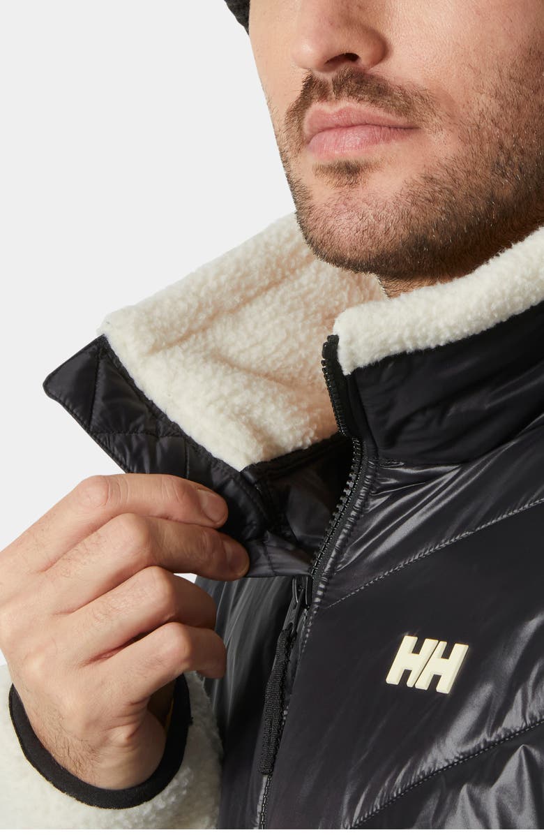 Helly Hansen Village Hybrid Mixed Media Jacket, Alternate, color, Black