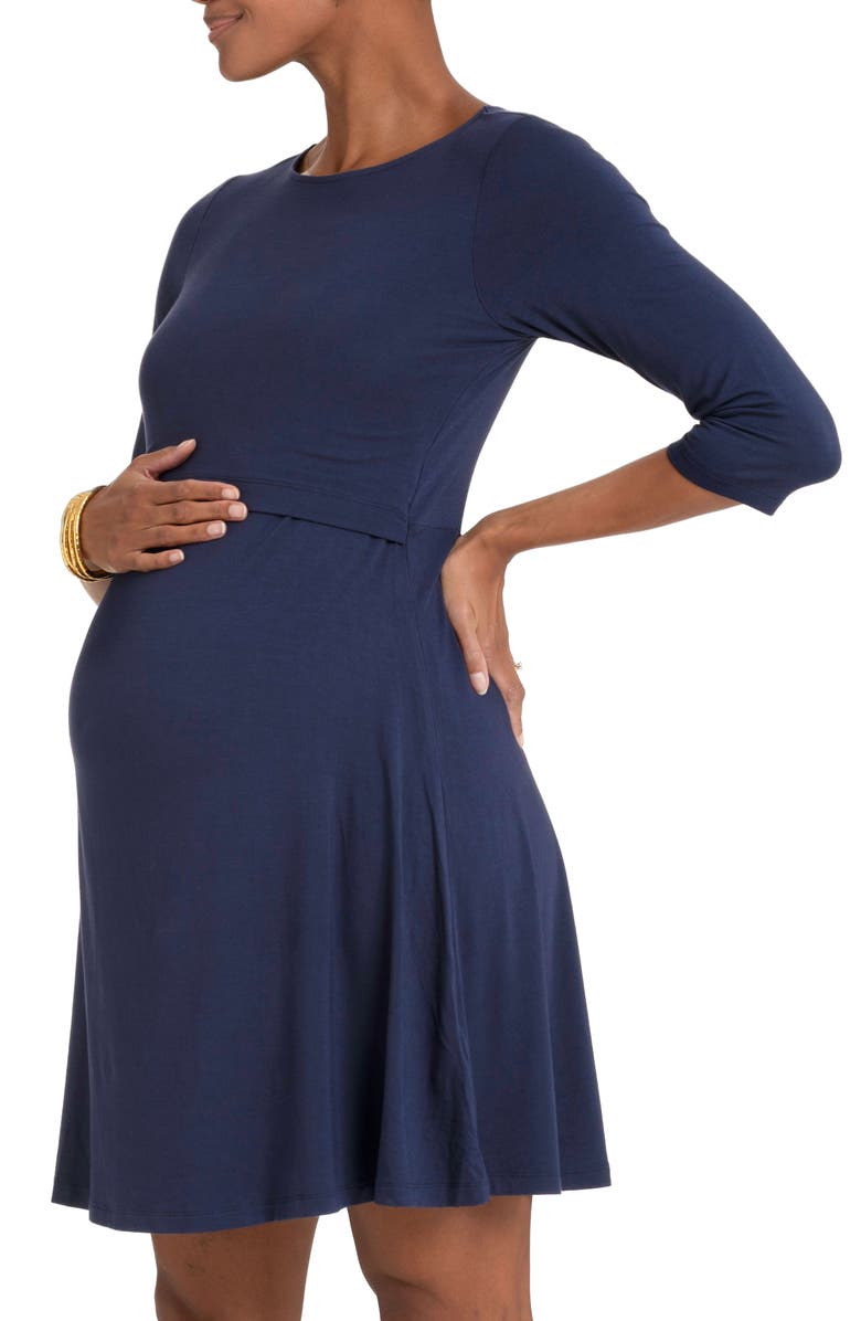 Seraphine Assorted 2-Pack A-Line Maternity/Nursing Dresses, Alternate, color,