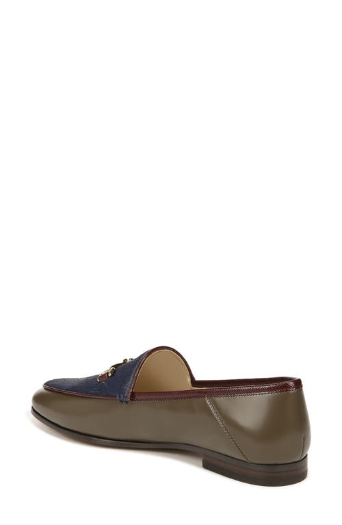 Shop Sam Edelman Loraine Bit Loafer In Hudson Navy/olive/burgundy
