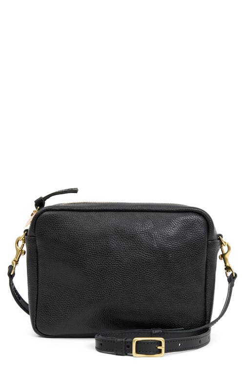 Clare V. Midi Sac Petit Caviar Leather Crossbody Bag in Black at Nordstrom