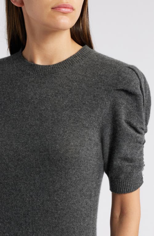 Frame Cashmere Ruched-sleeve Dress