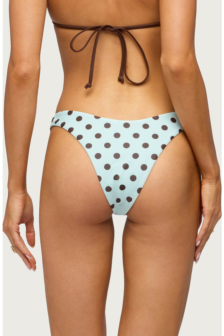 Melanie Polka Dot Bikini Bottoms, Alternate, color, MINT