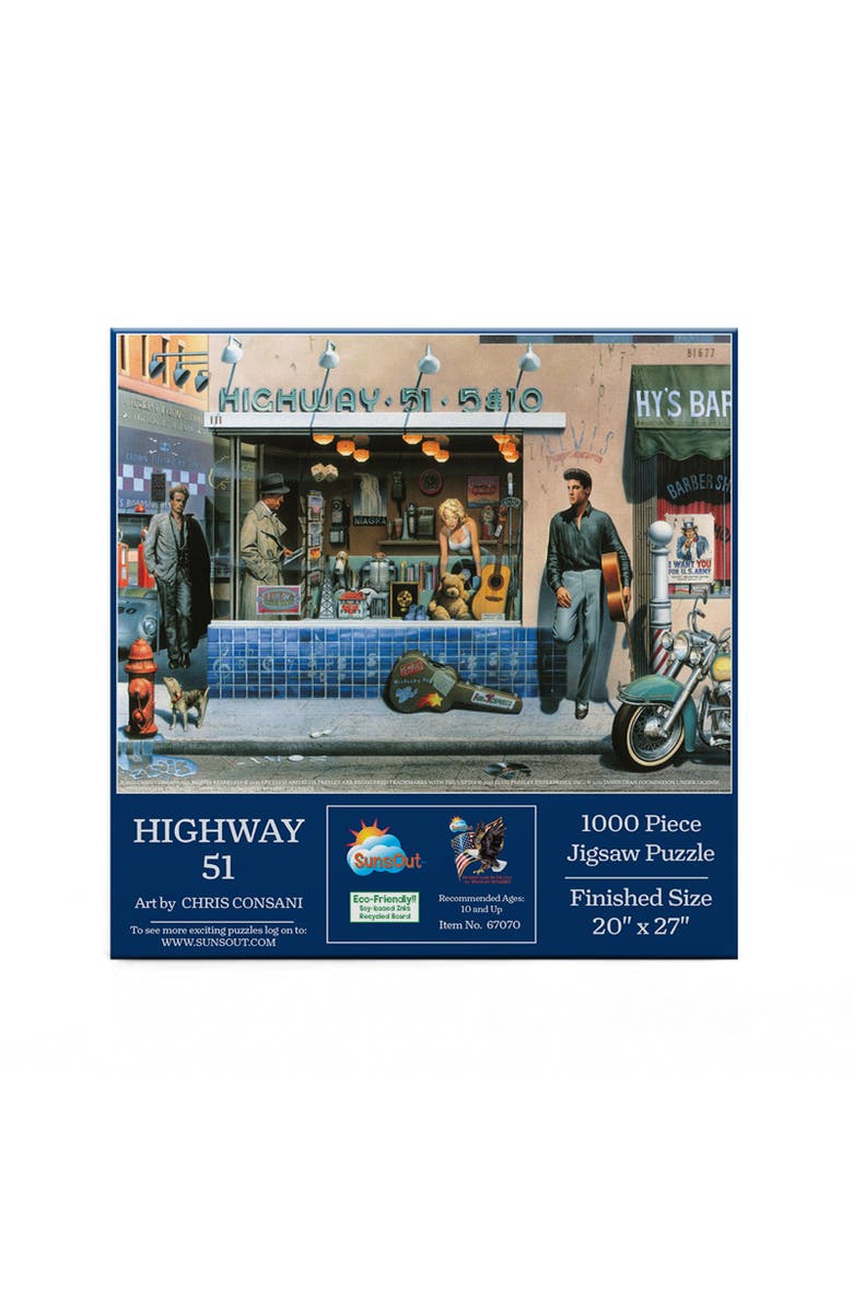 Sunsout Highway 51 1000 piece Jigsaw Puzzle for Adults, Alternate, color, Multicolor