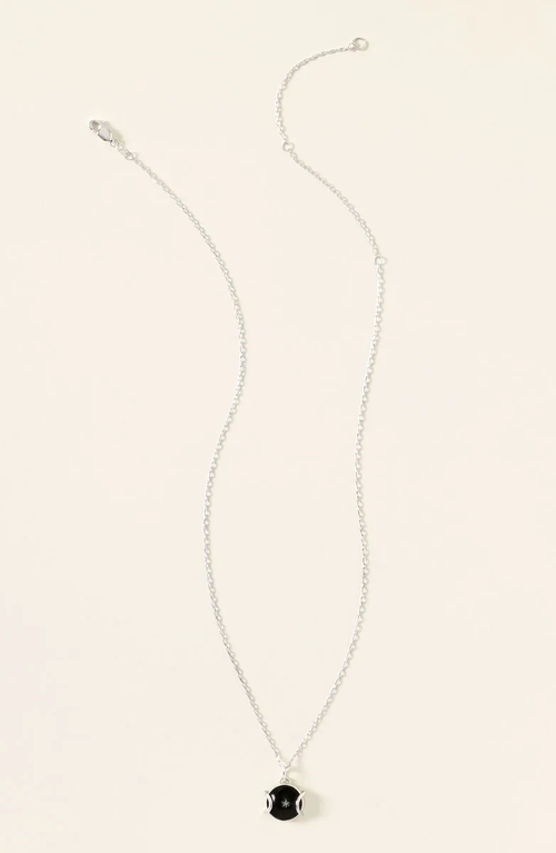 Uncommon Goods Real Snowflake Forever Necklace In Silver