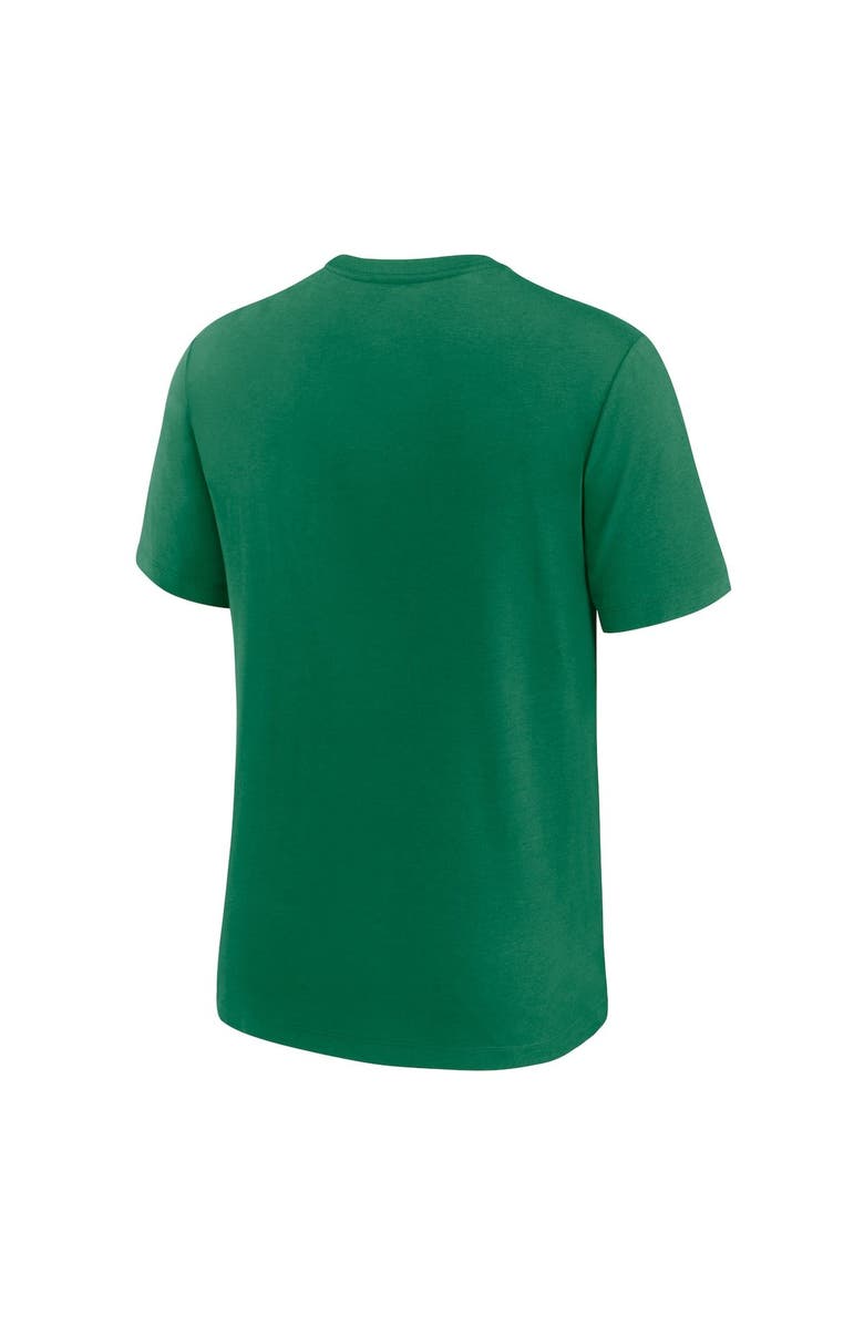 Nike Men's Nike Kelly Green Philadelphia Eagles Rewind Playback Logo Tri-Blend T-Shirt, Alternate, color,