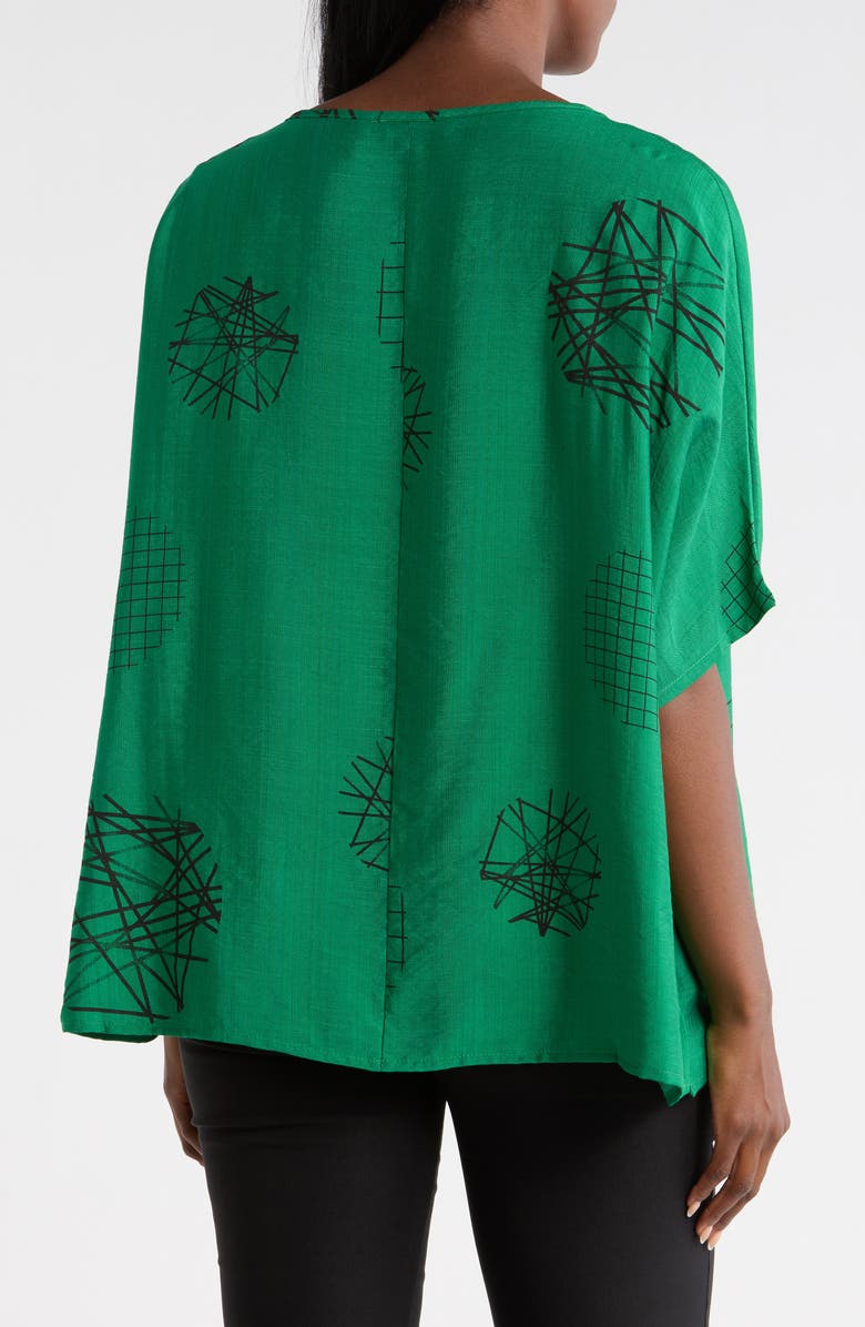 PATRIZIA LUCA Scribble Print Top, Alternate, color, Green