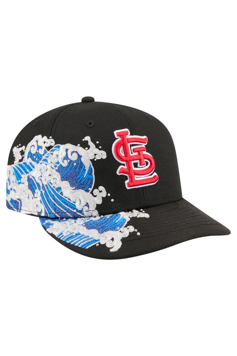 Men's New Era  Black St. Louis Cardinals Surf 59FIFTY Fitted Hat, Main, color, Black