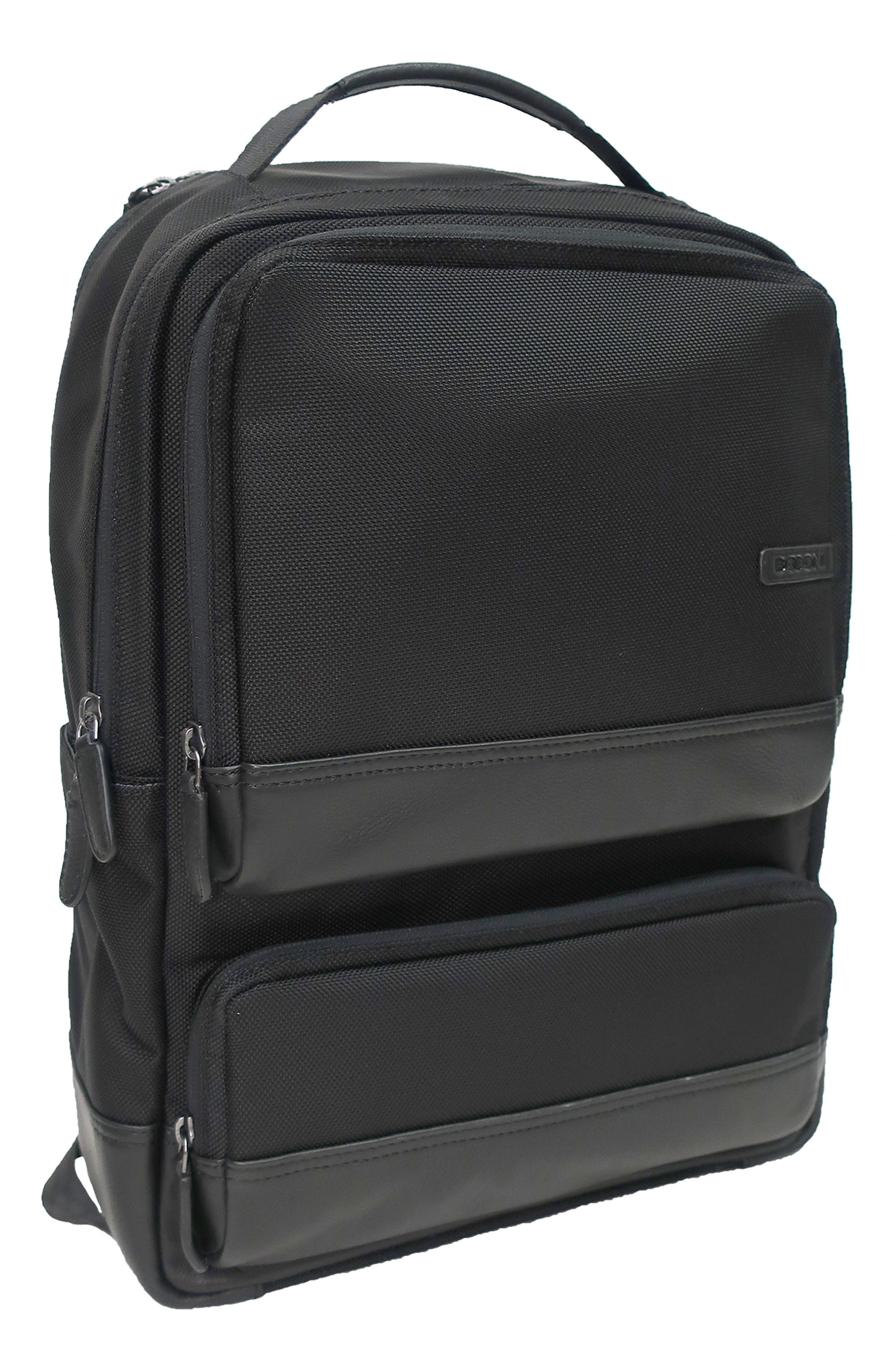 BOCONI Ballistic Nylon Laptop Backpack, Main, color, 