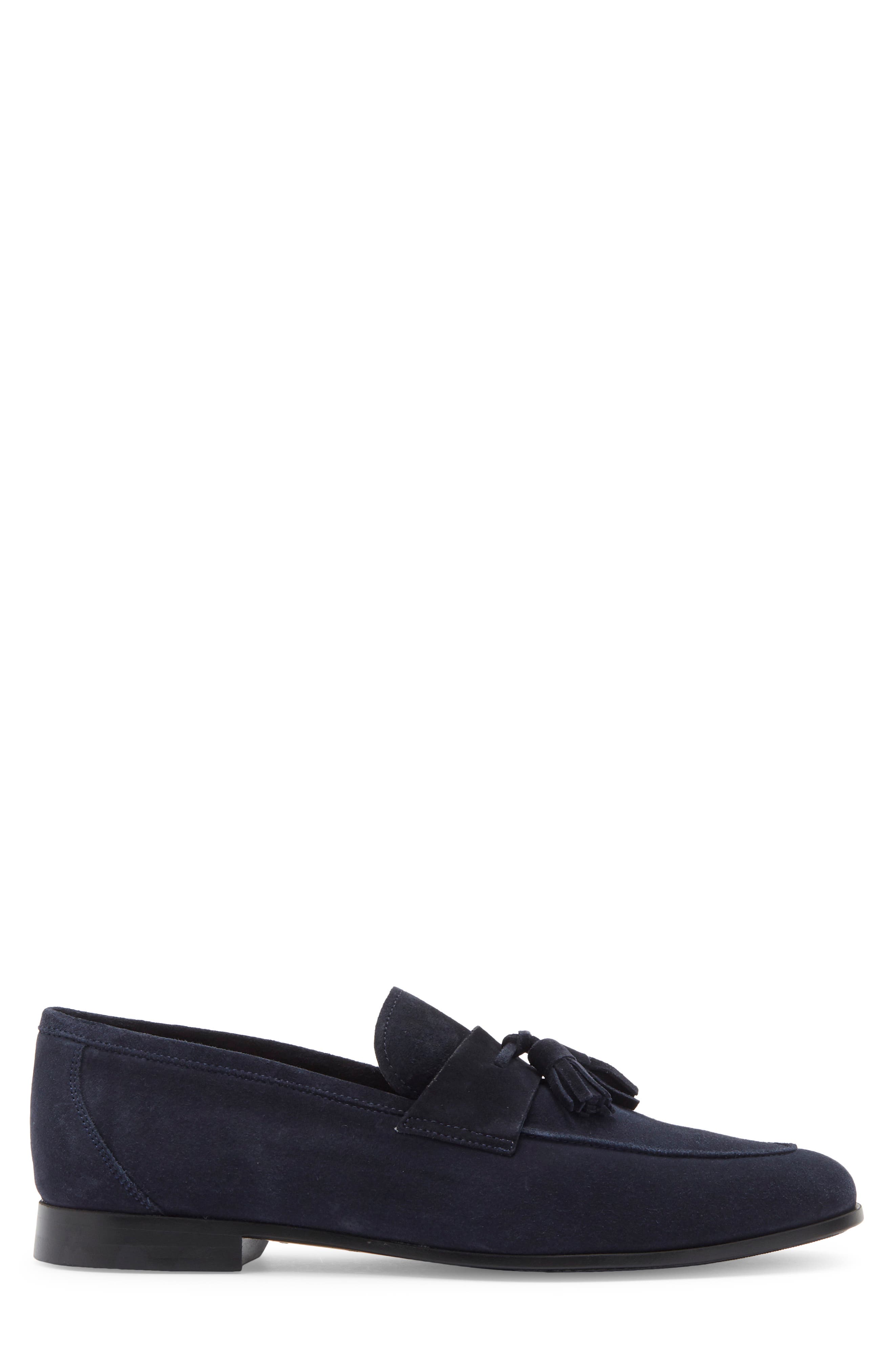 Tavarez Tassel Loafer, Alternate, color, NAVY SUEDE / NAVY