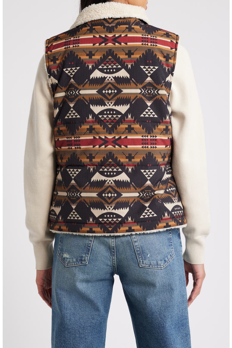 Hemlock Abstract Print Quilted Vest, Alternate, color, NEHALEM TAN