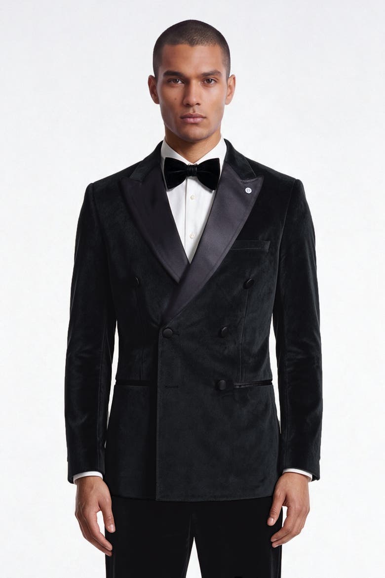 Stallone Slim Fit Tux Jacket, Main, color, Black