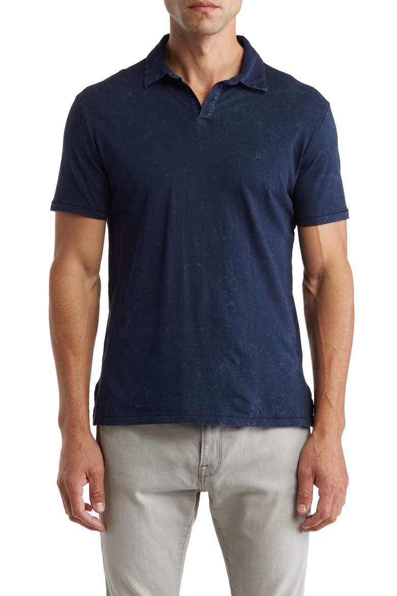 Marble Wash Polo, Main, color, NAVY