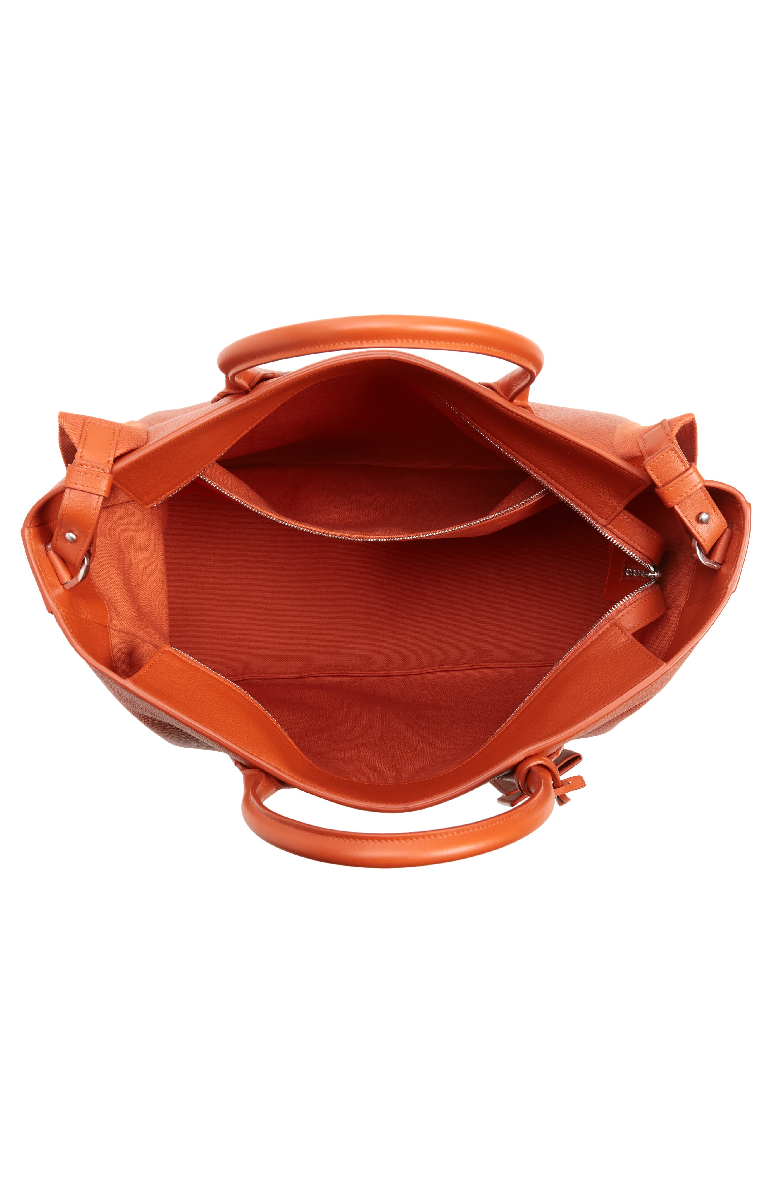 FERRAGAMO Star Leather Tote, Alternate, color, 