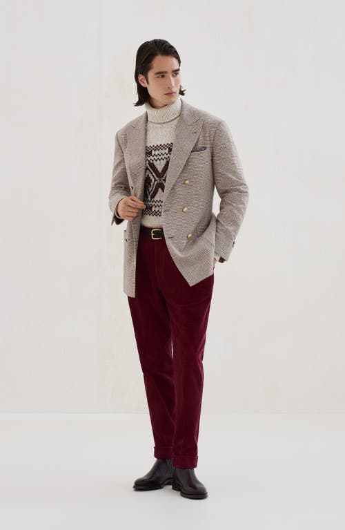 Brunello Cucinelli Cotton Corduroy Leisure Fit Trousers