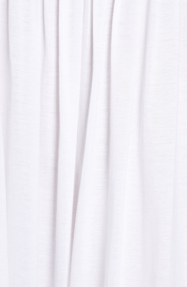 Hanro Juliet Pleat Neck Cotton Nightgown, Alternate, color, White