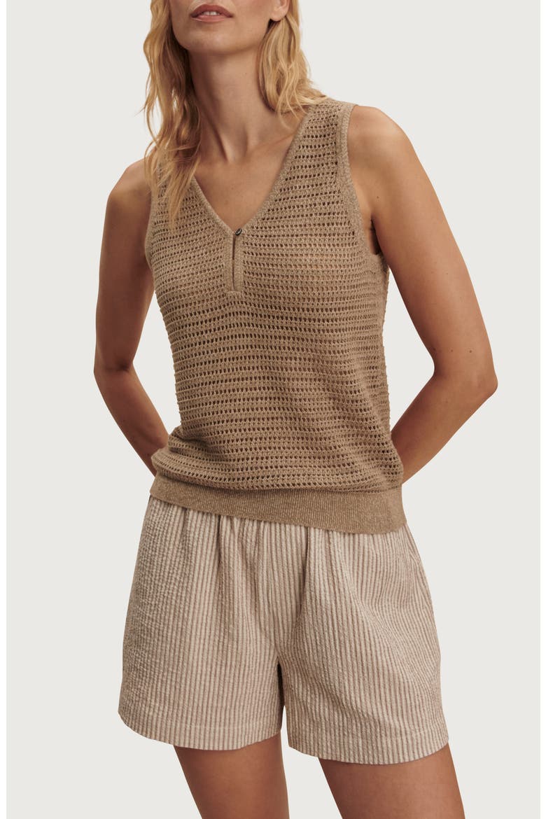 Ramon Cotton Knit Tank, Main, color, SEPIA TWIST