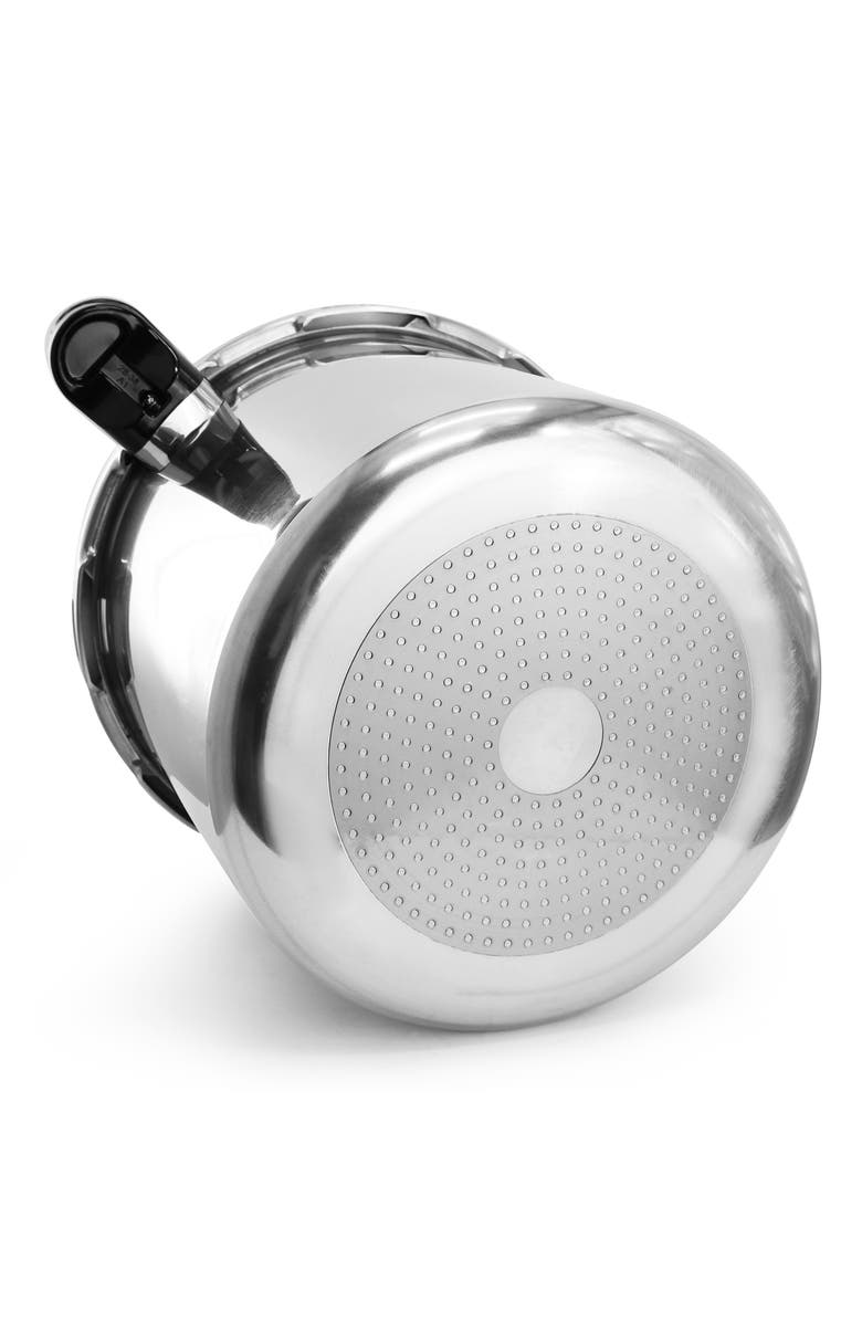 Megachef 11.5 Quart Induction and Stovetop Pressure Cooker with Steamer, Alternate, color, Silver