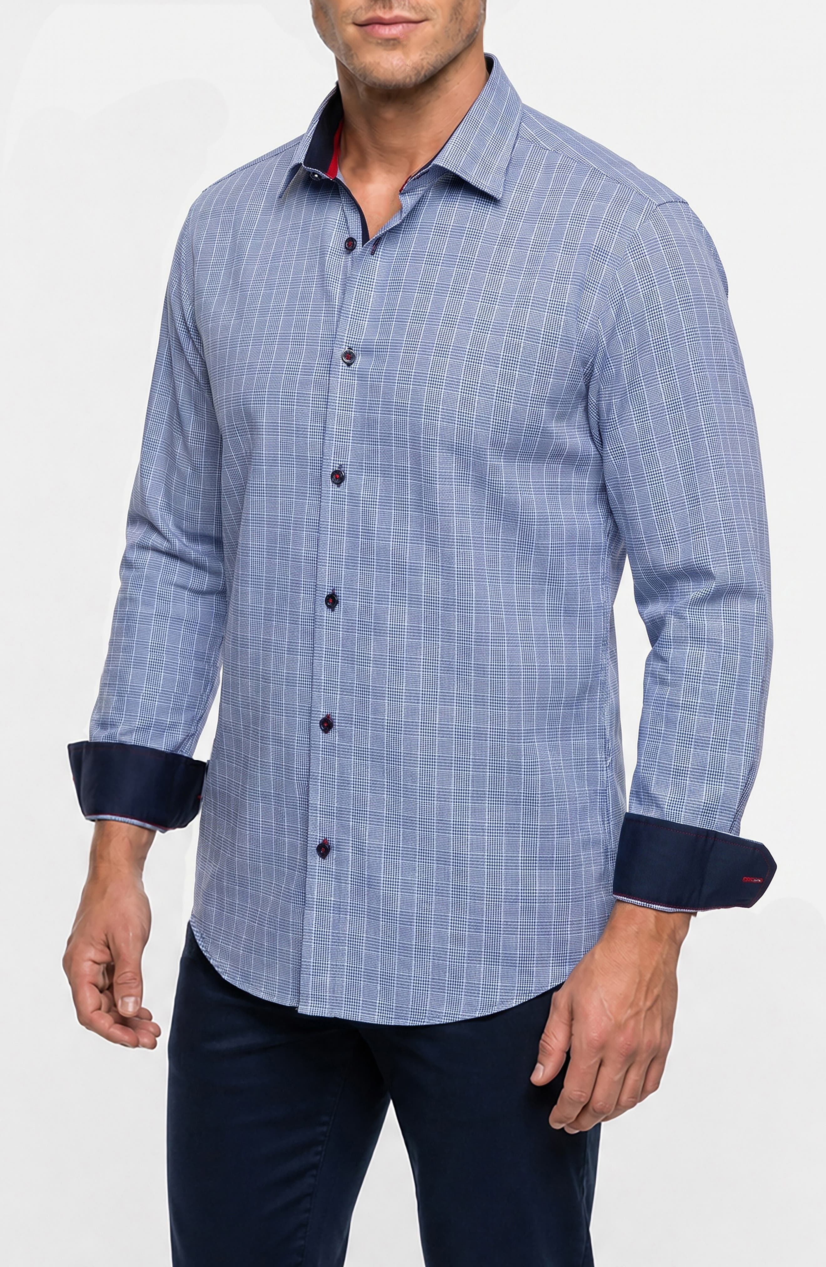 Check Long Sleeve Button Up Shirt