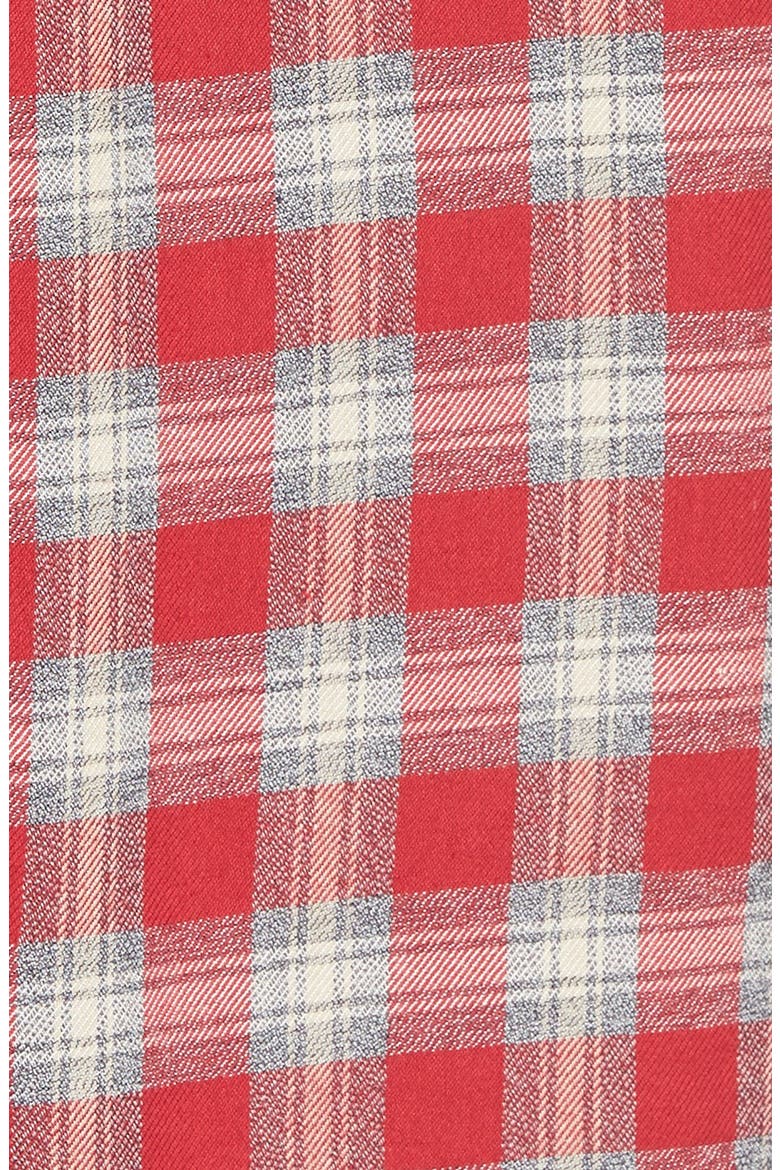 Plaid Shirtdress, Alternate, color, GEOMETRIC BRICK
