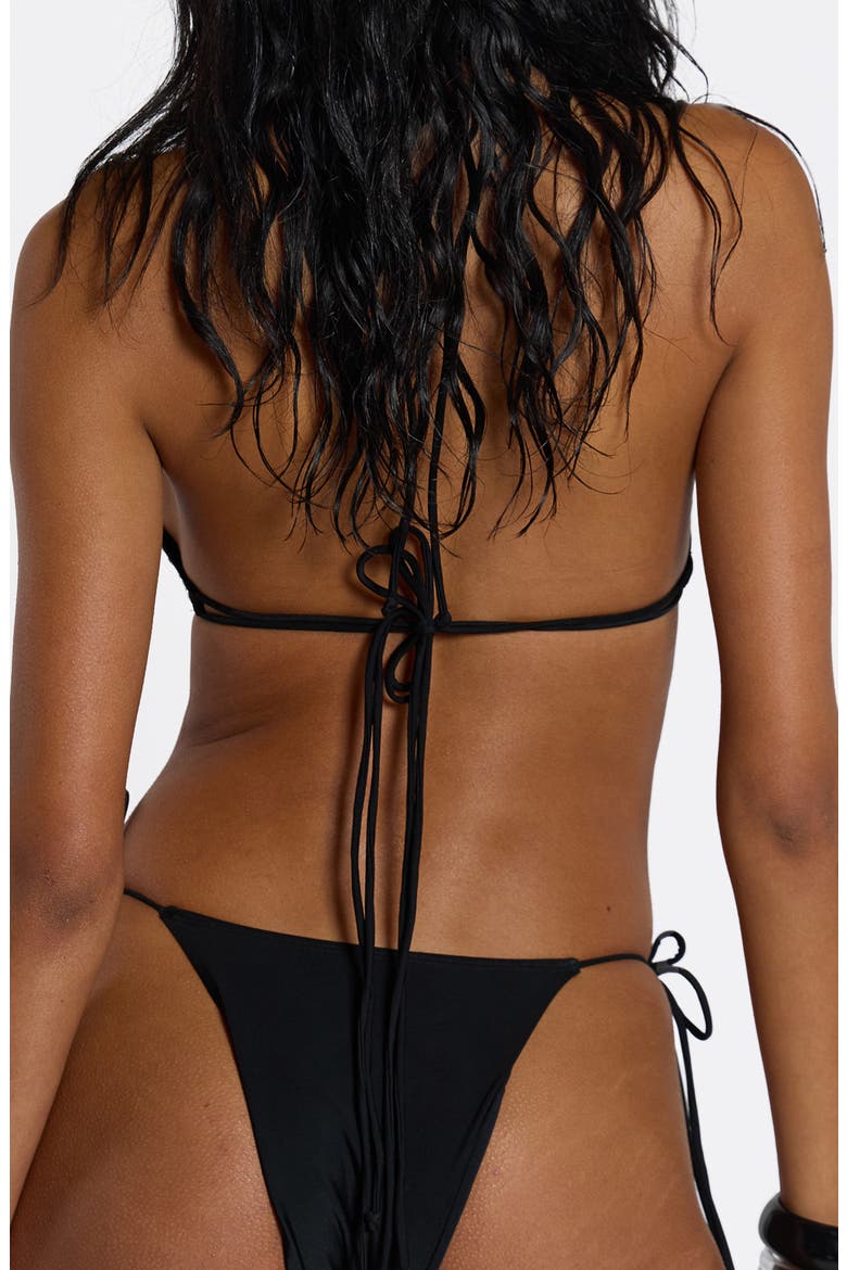 Silvra Studded Bikini Top, Alternate, color, BLACK