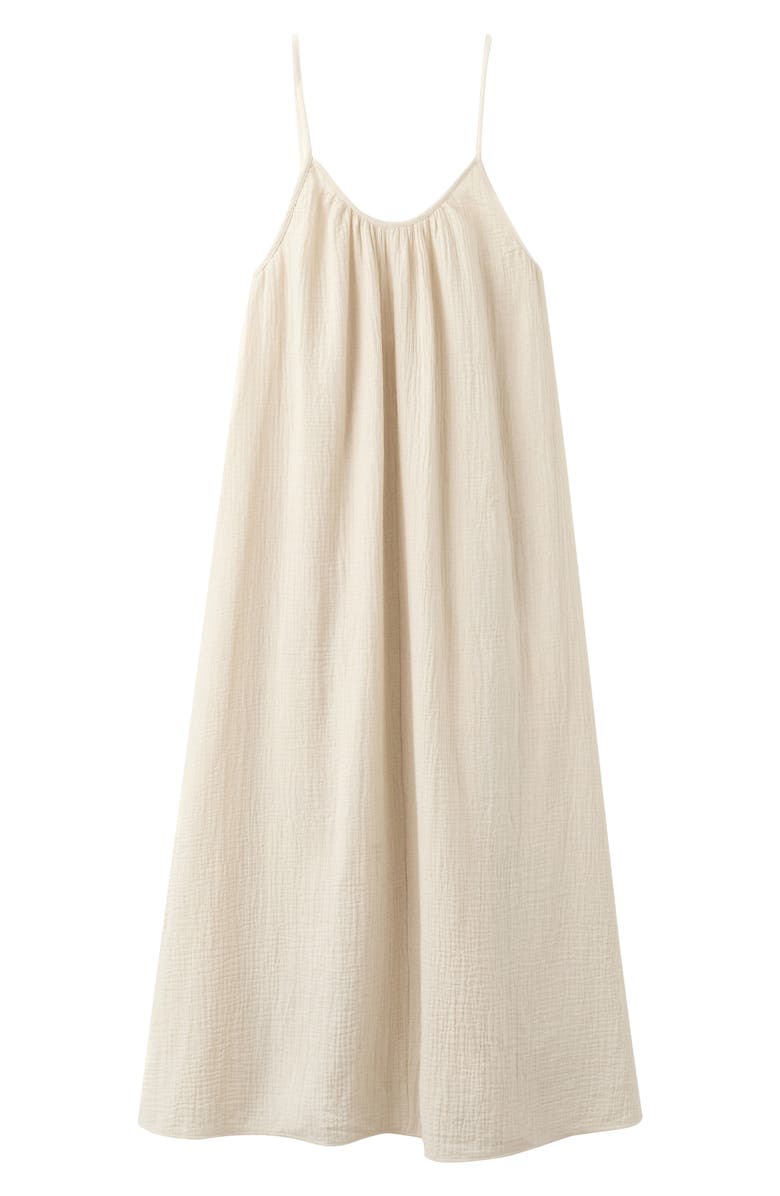 MANGO Sleeveless Cotton Nightgown, Main, color, 