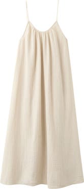 MANGO Sleeveless Cotton Nightgown