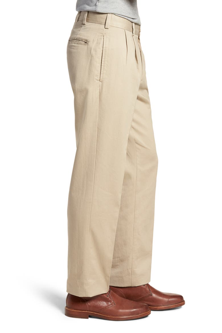 M2 Classic Fit Pleated Vintage Twill Pants, Alternate, color, KHAKI