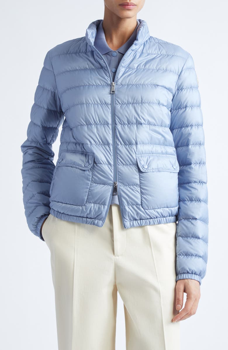 Moncler Lans Down Puffer Jacket, Main, color, Blue
