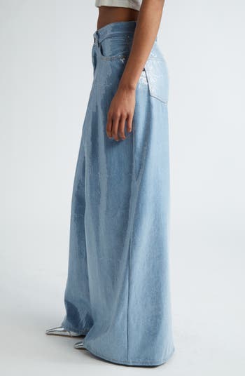 Haikure Big Bethany Sequin Wide Leg Jeans | Nordstrom