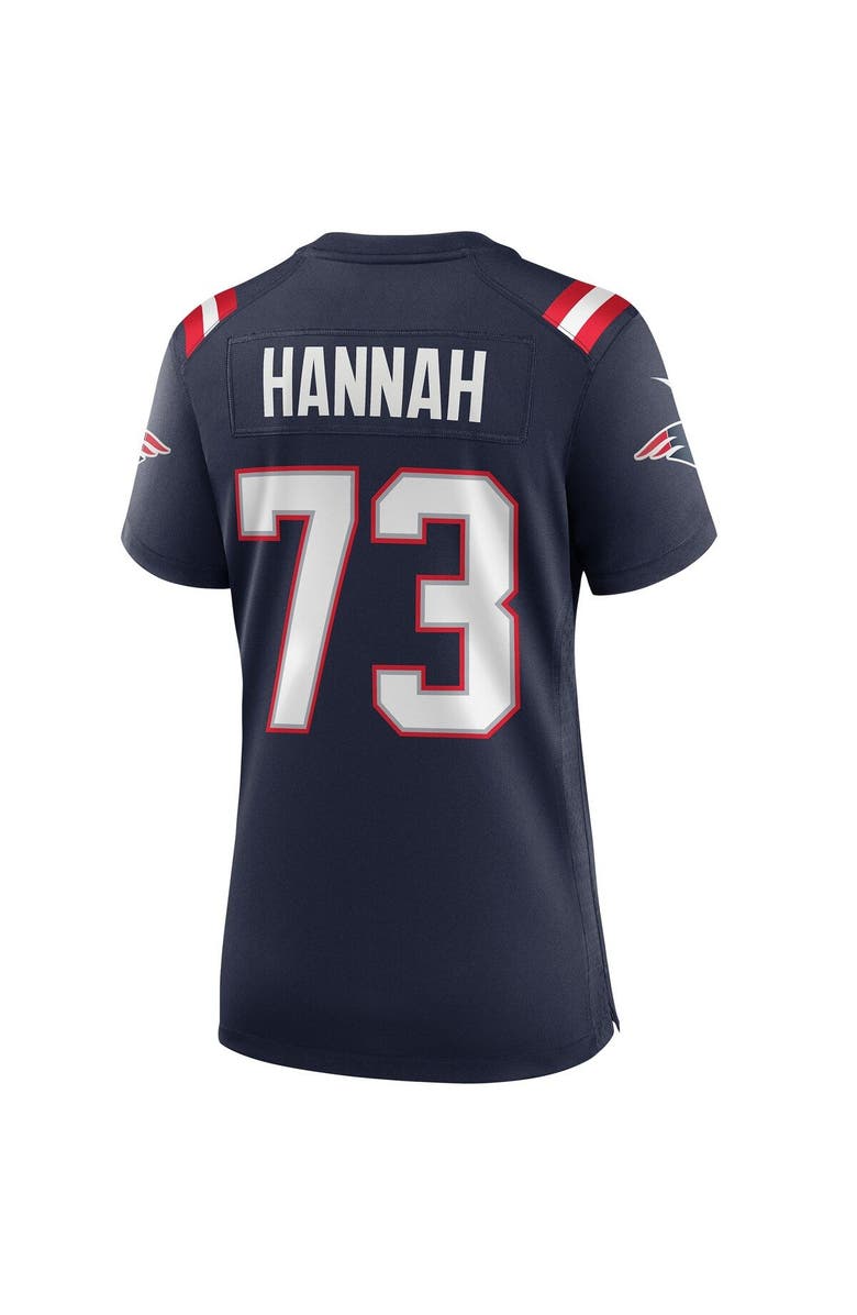 Nike Women's Nike John Hannah Navy New England Patriots Game Retired Player Jersey, Alternate, color, 