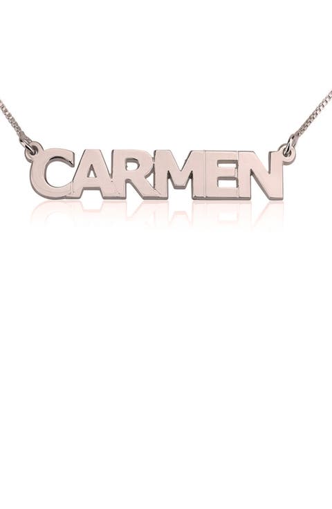 Personalized Nameplate Pendant Necklace