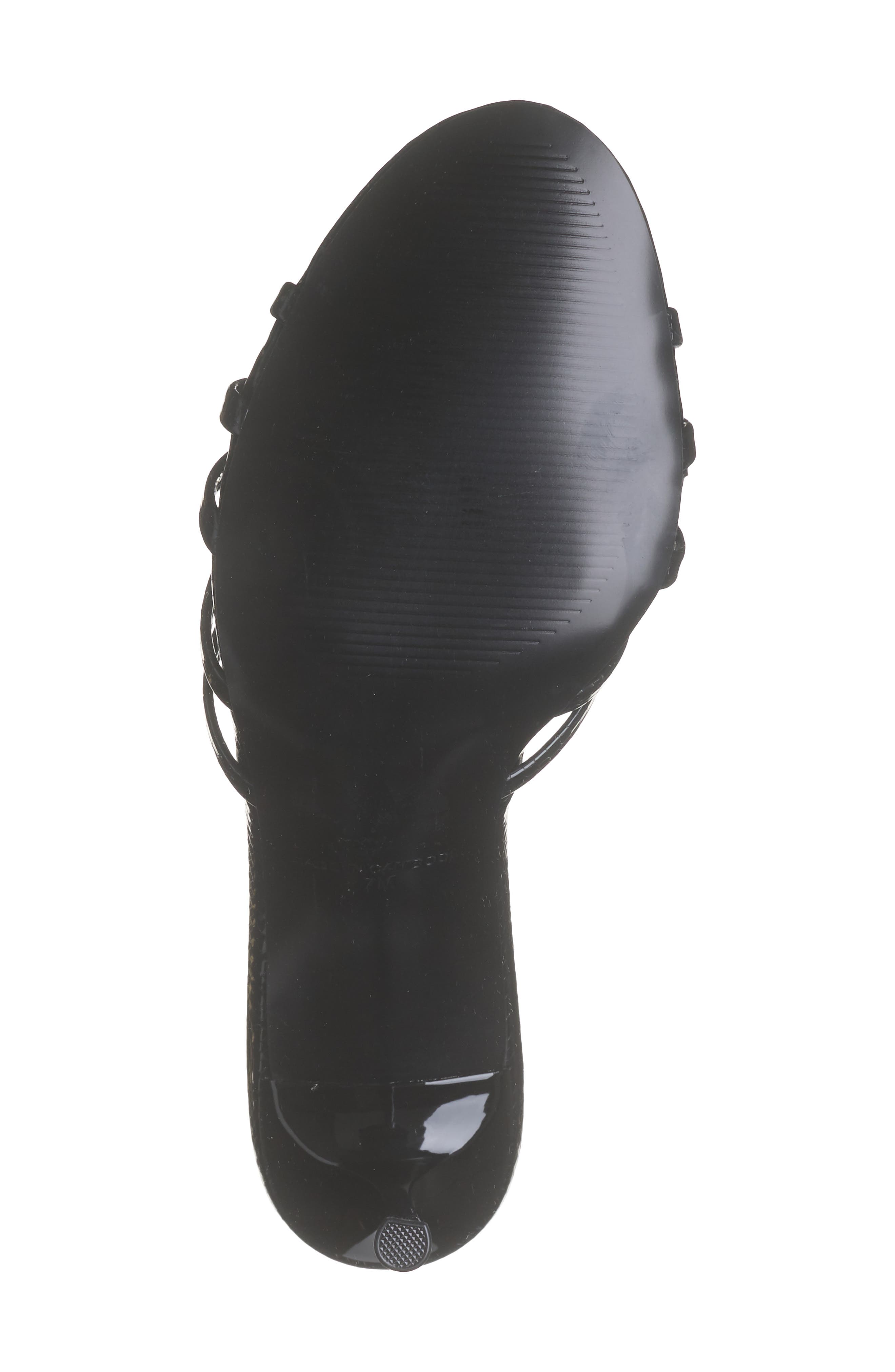 Steve Madden Rolla Stiletto Slide Sandal, Alternate, color, Black Lizard