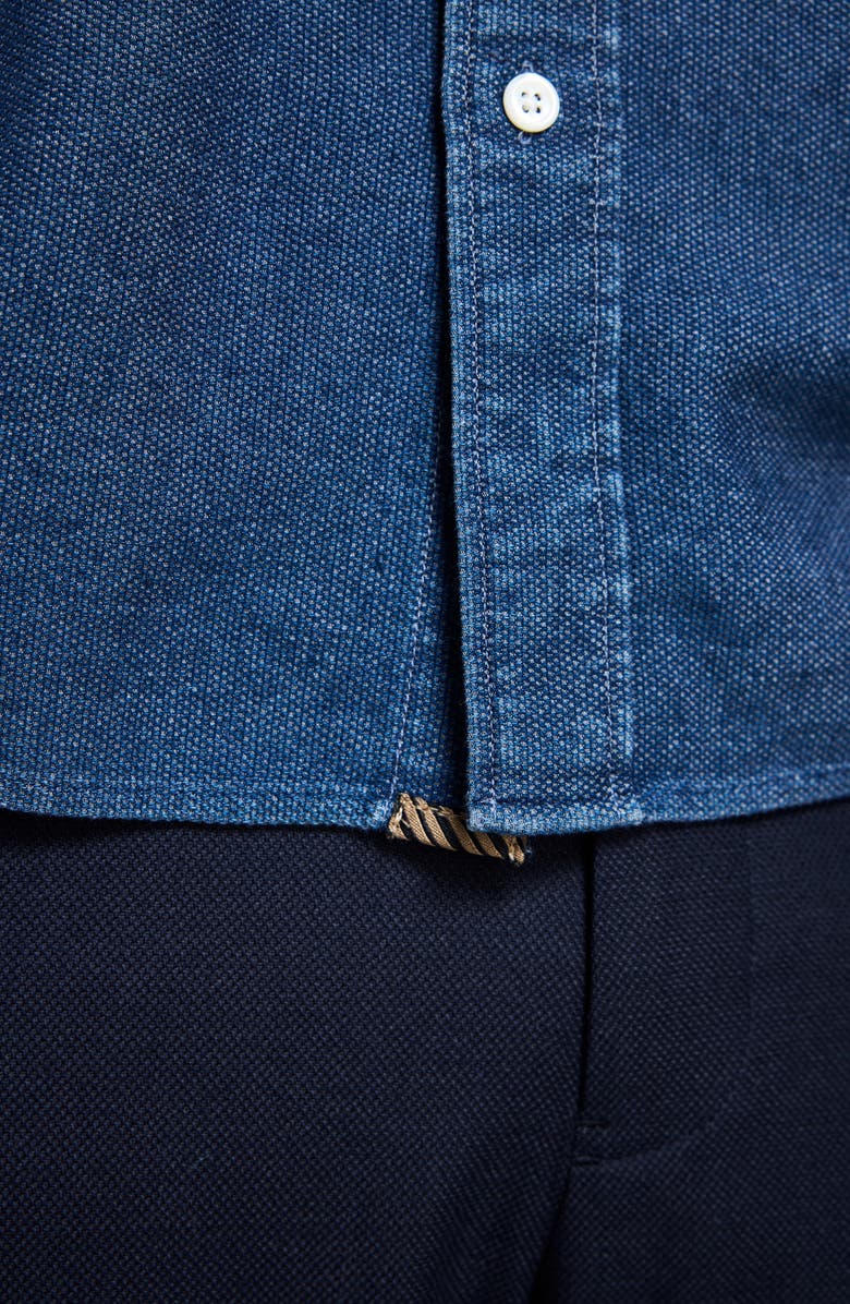 Billy Reid Scout Cotton Button-Up Shirt, Alternate, color, Carbon Blue