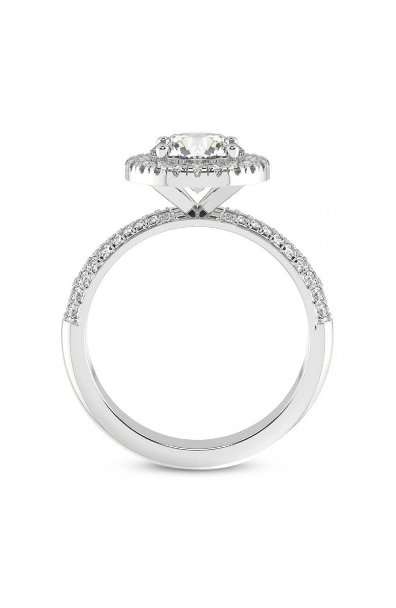 Bliss Diamond 1Ct Halo Diamond Accent Ring Gold Lab Grown, Alternate, color,