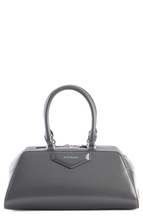 Small Antigona Leather East/West Satchel