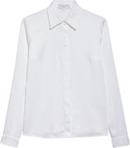 Michael Kors Collection Hansen Charmeuse Button-Up Shirt