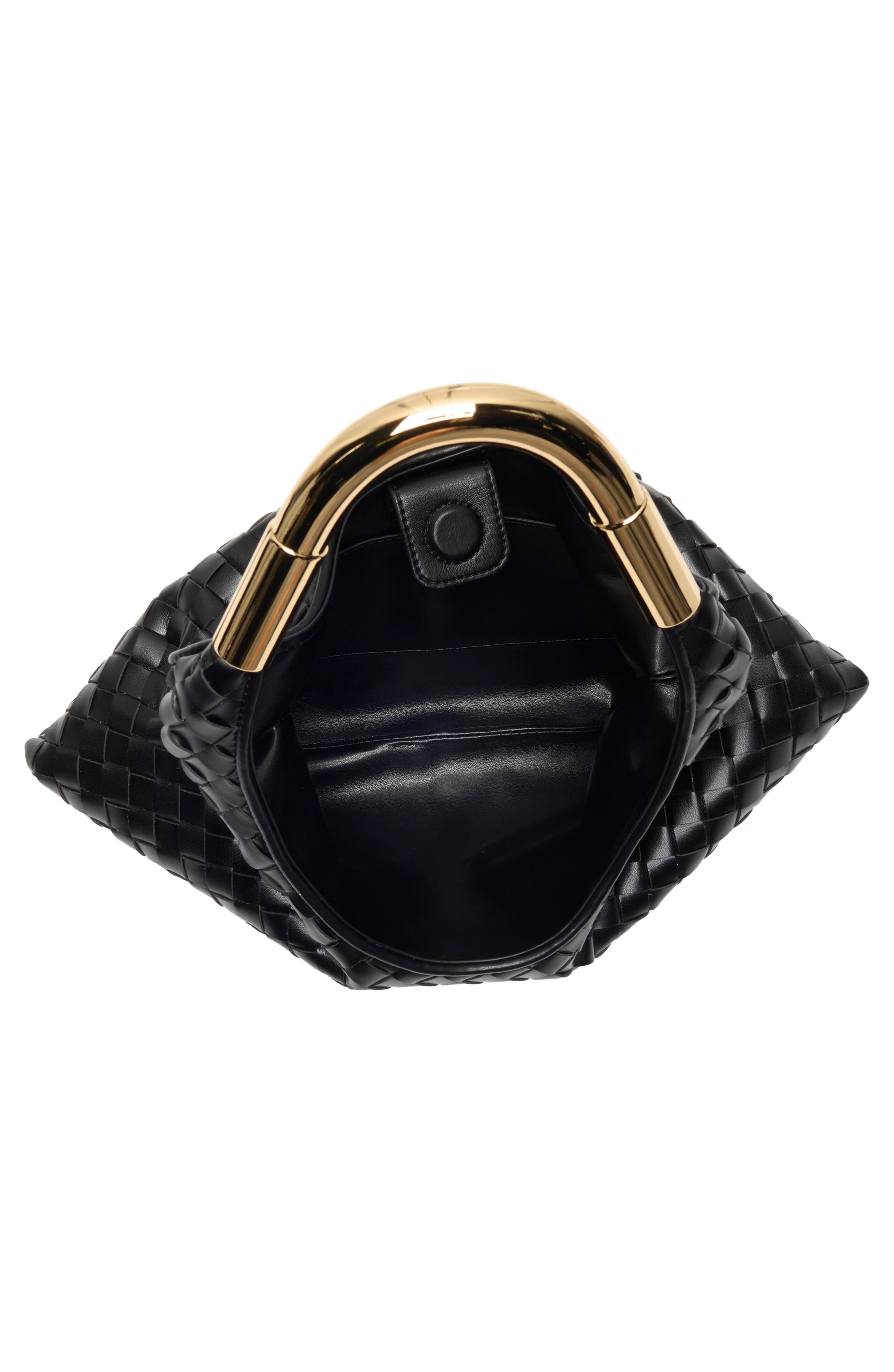 Olivia Woven Hobo Bag, Alternate, color, BLACK