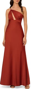 LIV FOSTER Cutout One-Shoulder Gown