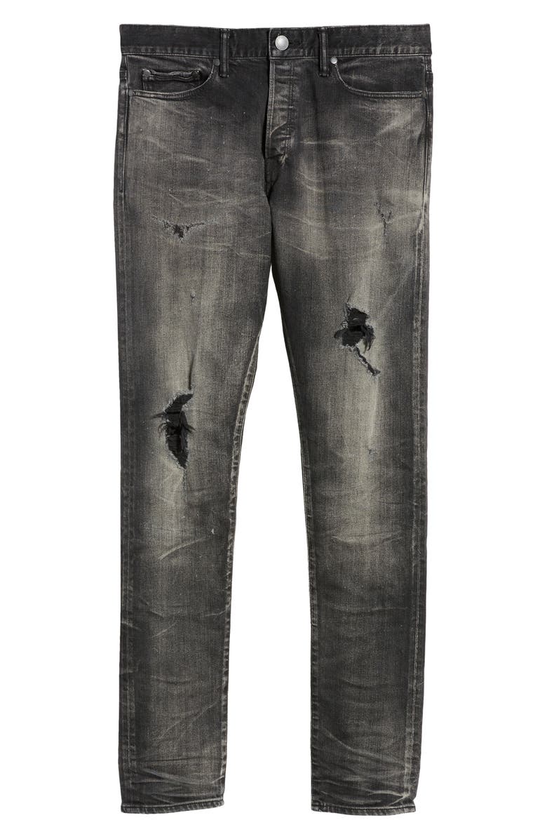 John Elliott The Cast 2 Distressed Slim Fit Jeans, Alternate, color,
