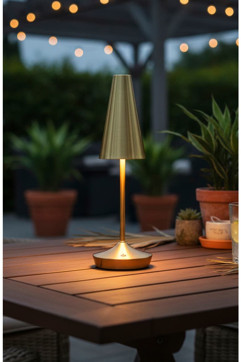 Flynn Cordless LED Table Lamp, Alternate, color, ANTIQUE BRASS