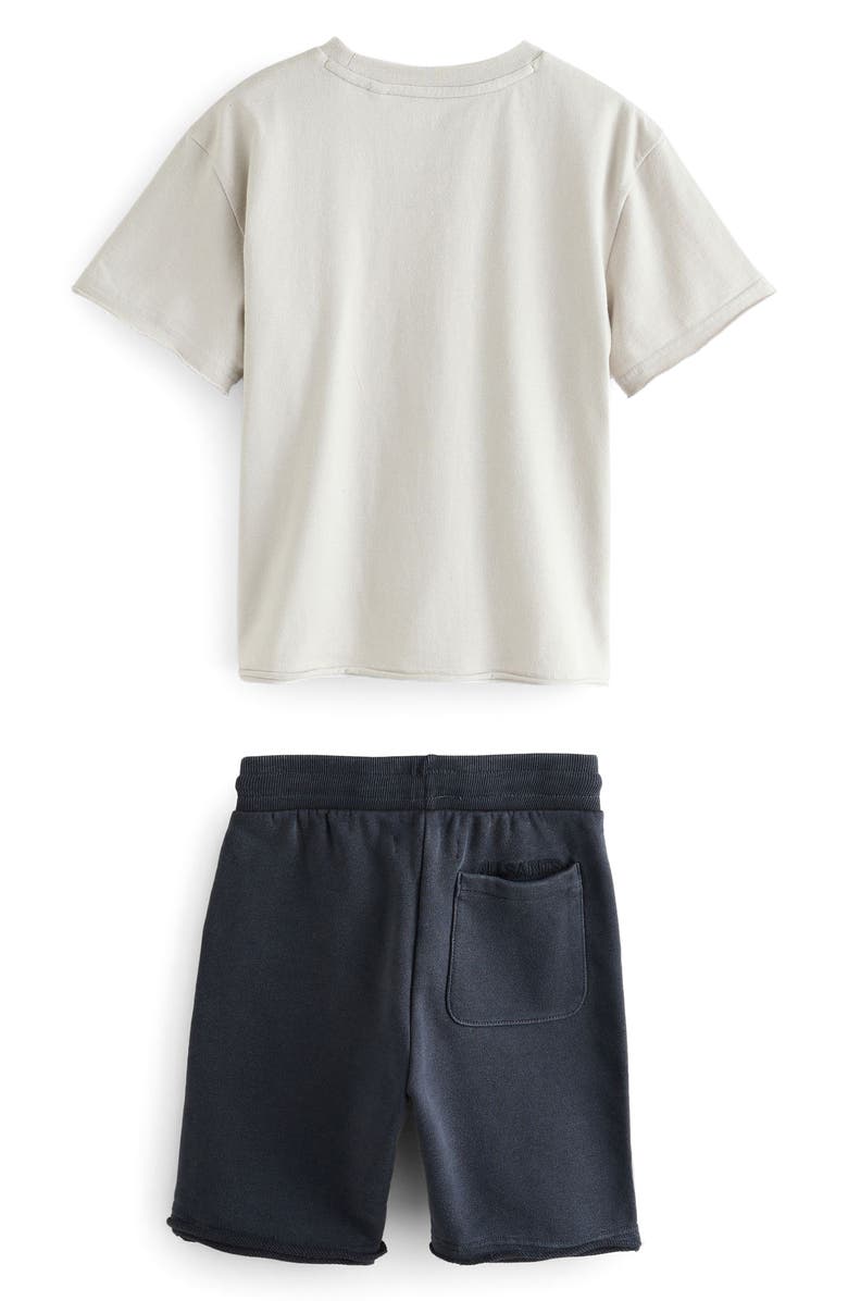 smALLSAINTS by ALLSAINTS Kids' Biggie Logo Graphic T-Shirt & Drawstring Shorts Set, Alternate, color,