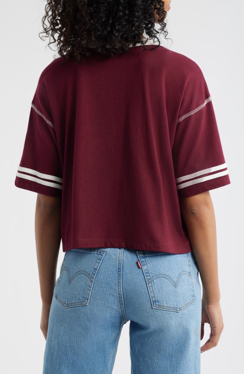 Vinyl Icons New York Cotton Graphic Football T-Shirt, Alternate, color, Red