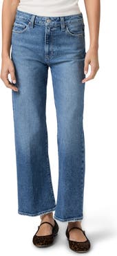PAIGE Leenah High Waist Ankle Wide Leg Jeans