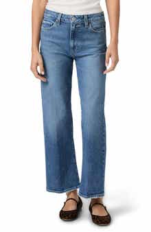 PAIGE Leenah High Waist Ankle Wide Leg Jeans
