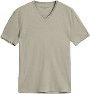John Varvatos Miles Slub Organic Cotton V-Neck T-Shirt